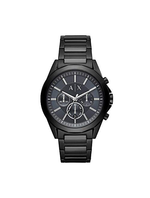 Armani Exchange Men's Chronograph Black-Tone Stainless Steel Watch AX2639