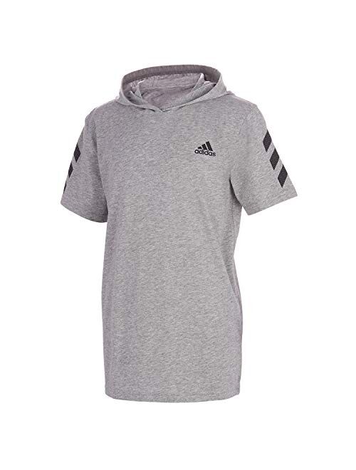 adidas Boys' Big Short Sleeve Hooded T-Shirt