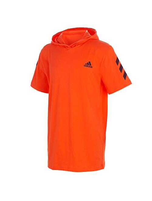 adidas Boys' Big Short Sleeve Hooded T-Shirt