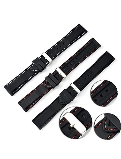 Buy Straps Guy Soft Silicone Rubber Watch Band Strap With Quick Release Pins 12 Colors Sizes 2652