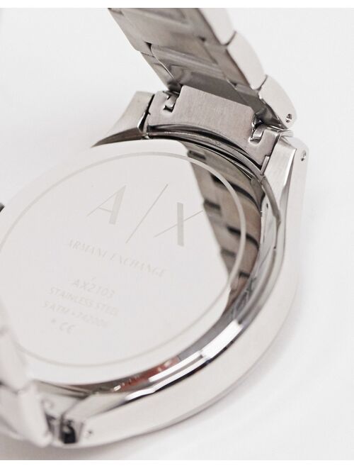 Armani Exchange AX2103 Hampton bracelet watch in silver