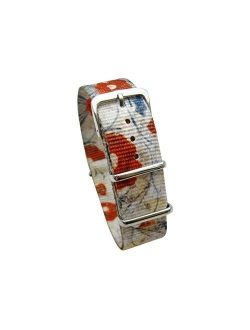 HNS Watch Bands - Choice of Graphic Pattern & Width (18mm, 20mm, 22mm) - Ballistic Nylon Watch Straps