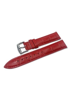 Genuine Calfskin Leather Watch Strap 16mm 18mm 19mm 20mm 21mm 22mm 24mm Mens Watch bands - Quick Release Strap with Stainless Steel Buckle for Women - Waterproof Calf Le