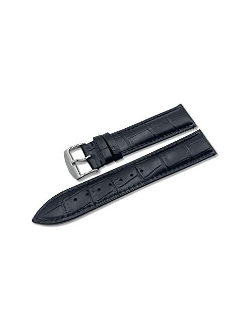 Le Suit Genuine Calfskin Leather Watch Strap 16mm 18mm 19mm 20mm 21mm 22mm 24mm Men‘s Watch bands - Quick Release Strap with Stainless Steel Buckle for Women - Waterproof Calf Le