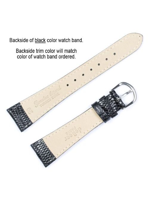 Genuine Lizard Watchband Rose 20mm Watch Band - by deBeer