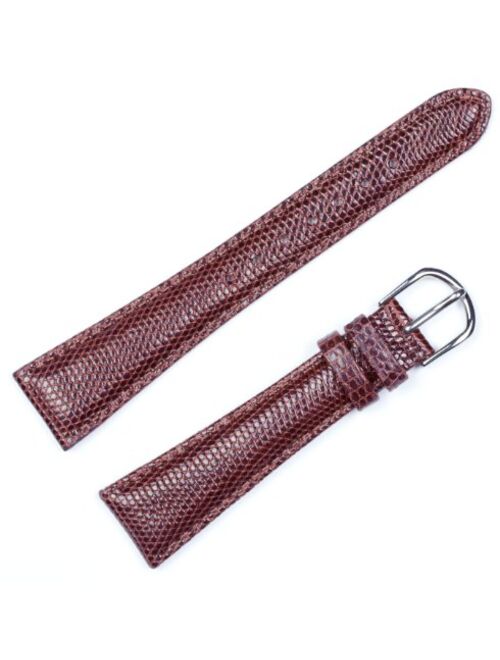 Genuine Lizard Watchband Havana 20mm Watch Band - by deBeer