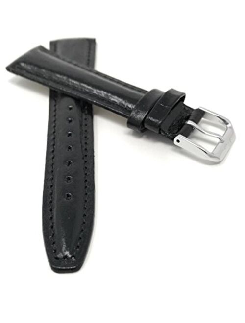 Bandini Leather Watch Band Strap - Semi Glossy - 5 Colors - 12mm, 14mm, 16mm, 18mm, 20mm (Also Comes in Extra Long, XL)