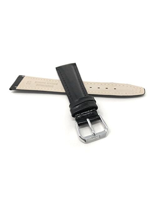 Bandini Leather Watch Band Strap - Semi Glossy - 5 Colors - 12mm, 14mm, 16mm, 18mm, 20mm (Also Comes in Extra Long, XL)