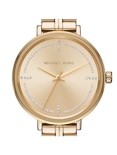 Michael Kors Bridgette Stainless Steel Watch With Glitz Accents