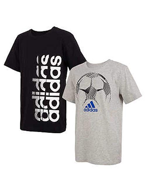 adidas Youth Boy's Short Sleeve 2 Pack T-Shirt Set