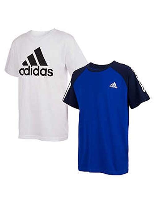 adidas Youth Boy's Short Sleeve 2 Pack T-Shirt Set