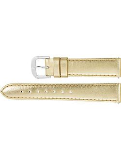 Ladies Regular Leather EZ-Change Metallic Padded Watch Strap