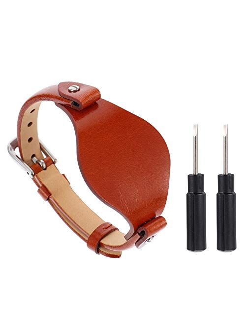 NICERIO Compatible for Fossil Leather Watch Band - Leather Watch Replacement Strap Soft Adjustable Wristband Vintage Watch Strap for Women