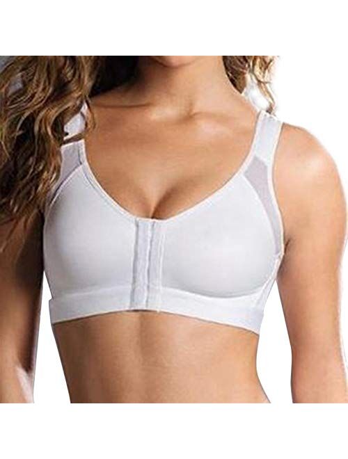 YAG Newest Women Posture Corrector Sports Bra Back Support Wireless Shockproof Fitness Brassiere Promotion 2.27 (Color : White, Size : Medium)