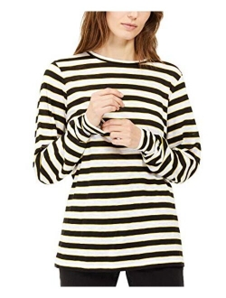 Womens Striped Oversized T-Shirt