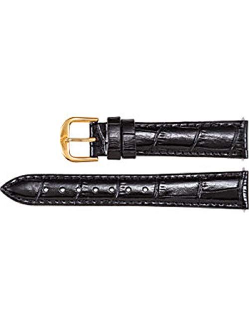 Ladies Regular Leather Alligator Grain Padded Watch Strap