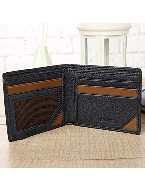 Smart LB Anti-Lost Wallet With Tracker Bifold Cowhide Leather Purse with Alarm, Bluetooth, Position Record (via Phone GPS)