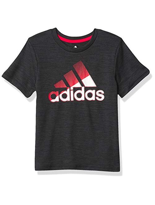 adidas Boys' Short Sleeve Moisture-Wicking Boss Logo T-Shirt