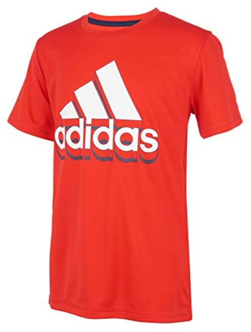 adidas Boy's Shadow Bos Poly Tee (Big Kids)