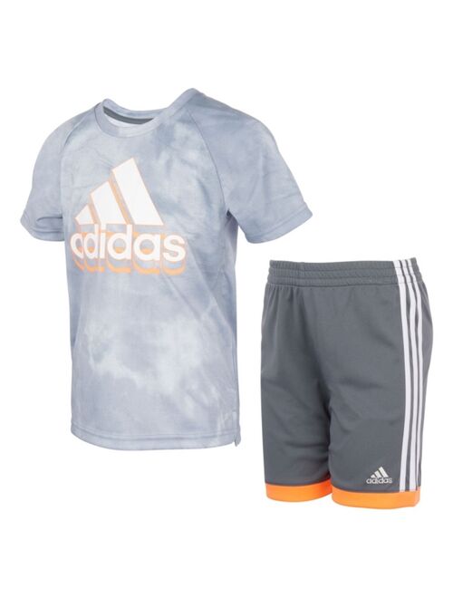 Adidas Toddler Boys 2 Piece Printed Shorts Set