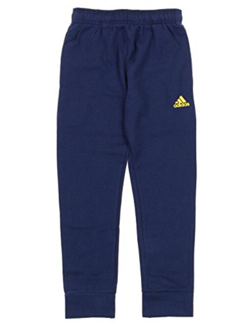 adidas Big Boys Youth Game Ready Slim Fit Cuffed Fleece Pants, Color Options