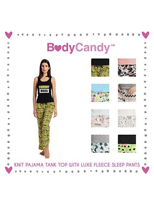 Body Candy Women's Pajama Tank Top with Pajamas Striped lounge Pants Sets