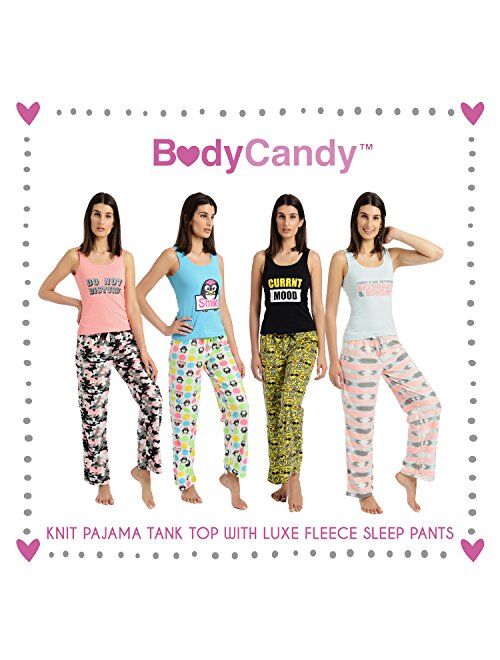 Body Candy Women's Pajama Tank Top with Pajamas Striped lounge Pants Sets