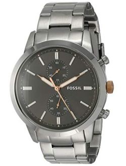 Men's Townsman Quartz Stainless Steel Watch, Color: Silver (Model: FS5407)