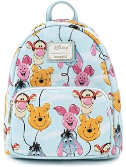 Disney Winnie the Pooh Balloon Friends Womens Double Strap Shoulder Bag Purse