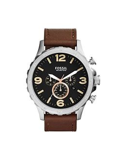 Men's JR1475 Nate Chronograph Leather Watch - Brown