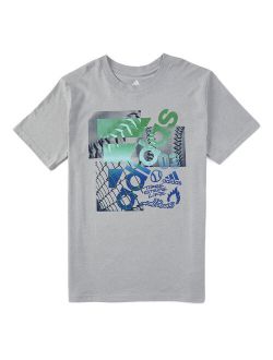 Heather Gray Echo Logo Tee - Boys