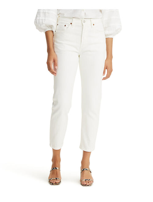 Levi's White in the Clouds Crop Jeans - Women