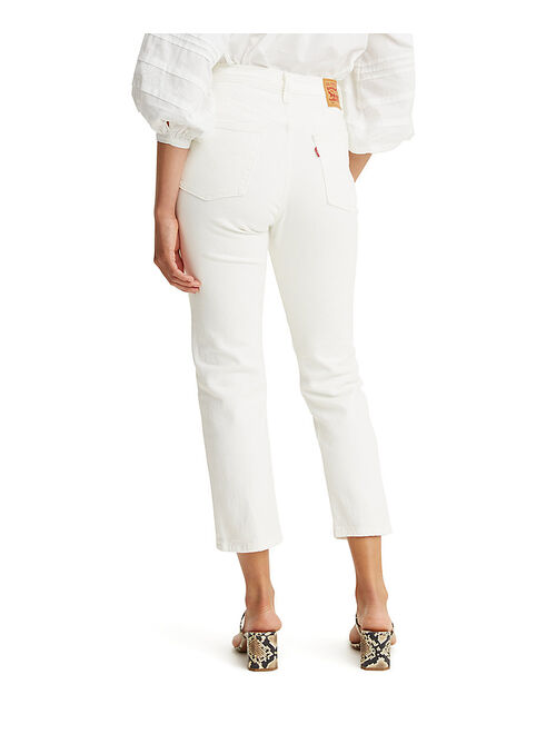 Levi's White in the Clouds Crop Jeans - Women