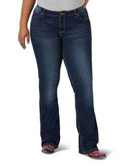 Women's Plus Size Q-Baby Mid Rise Boot Cut Ultimate Riding Jean