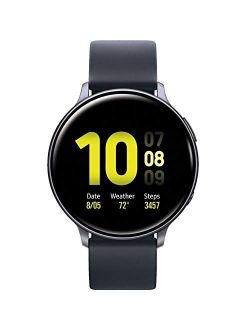 Galaxy Watch Active2 (Silicon Strap   Aluminum Bezel) Bluetooth - International (Aqua Black, R820-44mm)
