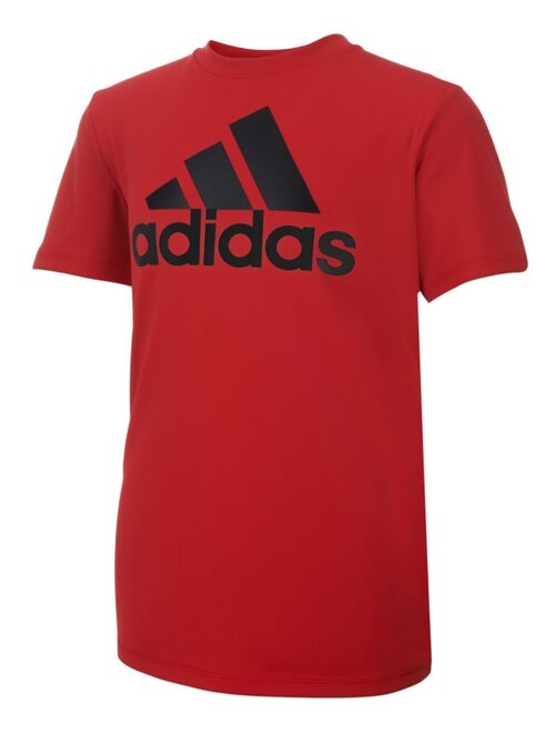 Adidas Big Boys Short Sleeve Aeroready Performance Logo T-shirt