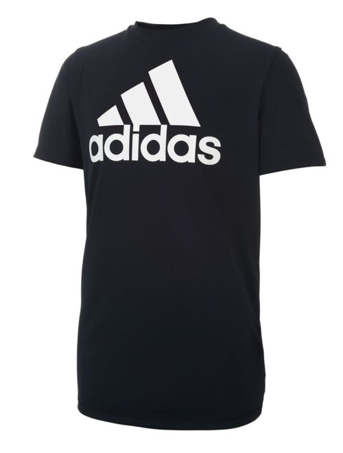 Adidas Big Boys Short Sleeve Aeroready Performance Logo T-shirt