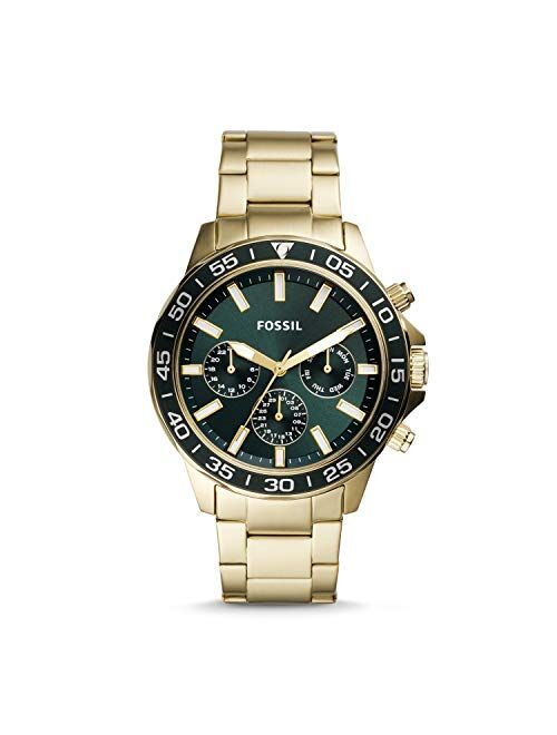 Fossil Bannon Multifunction Gold-Tone Stainless Steel Watch BQ2493