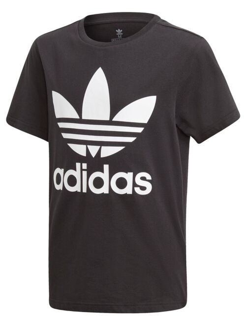 Adidas Originals Big Boys Logo-Print Cotton T-Shirt