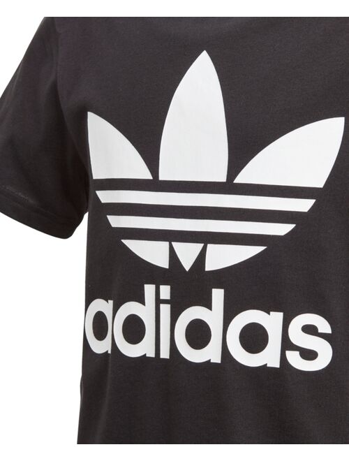 Adidas Originals Big Boys Logo-Print Cotton T-Shirt