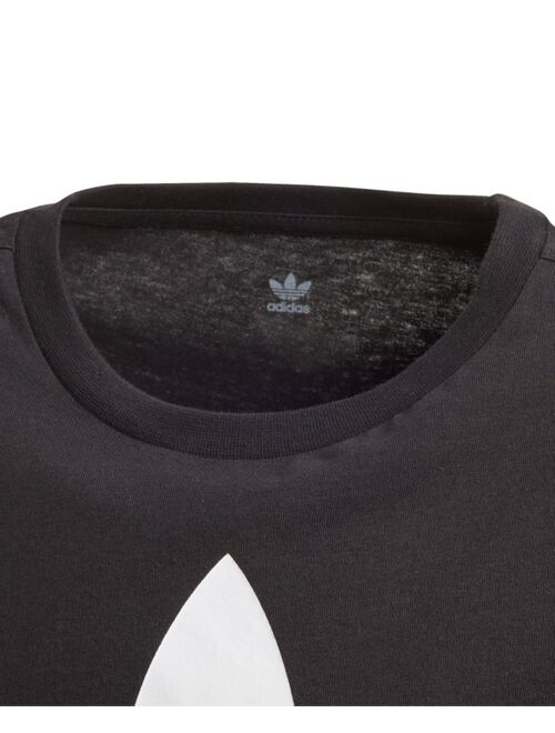 Adidas Originals Big Boys Logo-Print Cotton T-Shirt