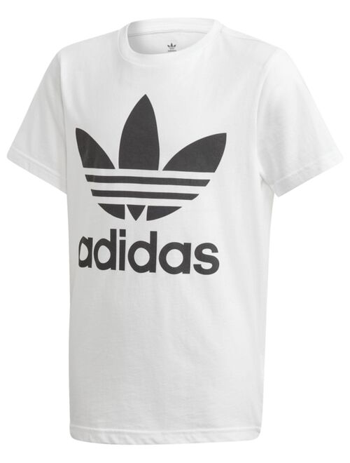 Adidas Originals Big Boys Logo-Print Cotton T-Shirt