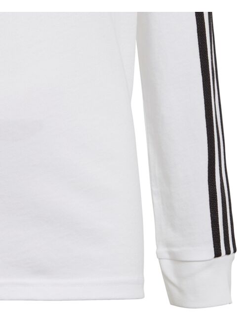 Adidas Originals Adidas Big Boys Original 3-Stripes Long-Sleeve Shirt