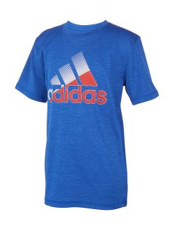 Brite Blue & Red Sliced Logo Tee - Boys