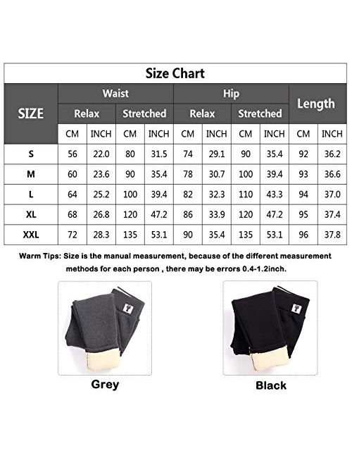 Winter Sherpa Fleece Lined Leggings for Women,High Waist Stretchy Thick Cashmere Leggings Plush Warm Thermal Pants