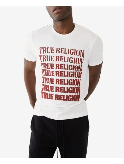 True Religion Men's Descending Arch Short Sleeve Crewneck Tee