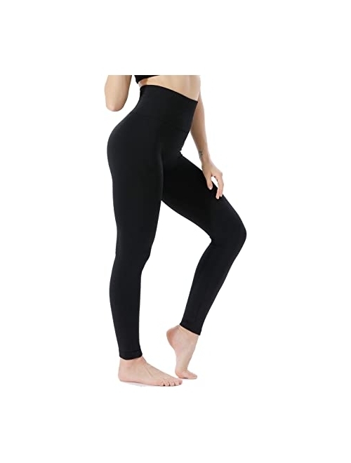 FLINXE Fleece Lined Leggings Women - High Waisted Thick Winter Warm Leggings