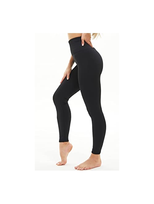 FLINXE Fleece Lined Leggings Women - High Waisted Thick Winter Warm Leggings