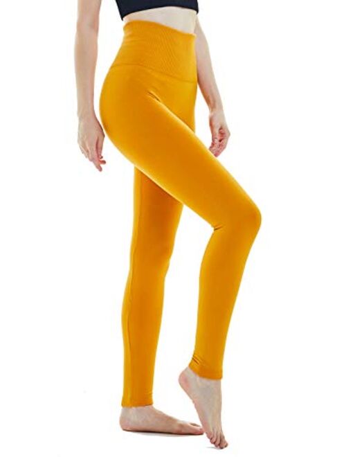 FLINXE Fleece Lined Leggings Women - High Waisted Thick Winter Warm Leggings