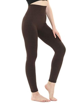 DINNAPE Tummy Control High Waisted Leggings for Women Fleece Lined Thick Winter Warm Seamless Leggings